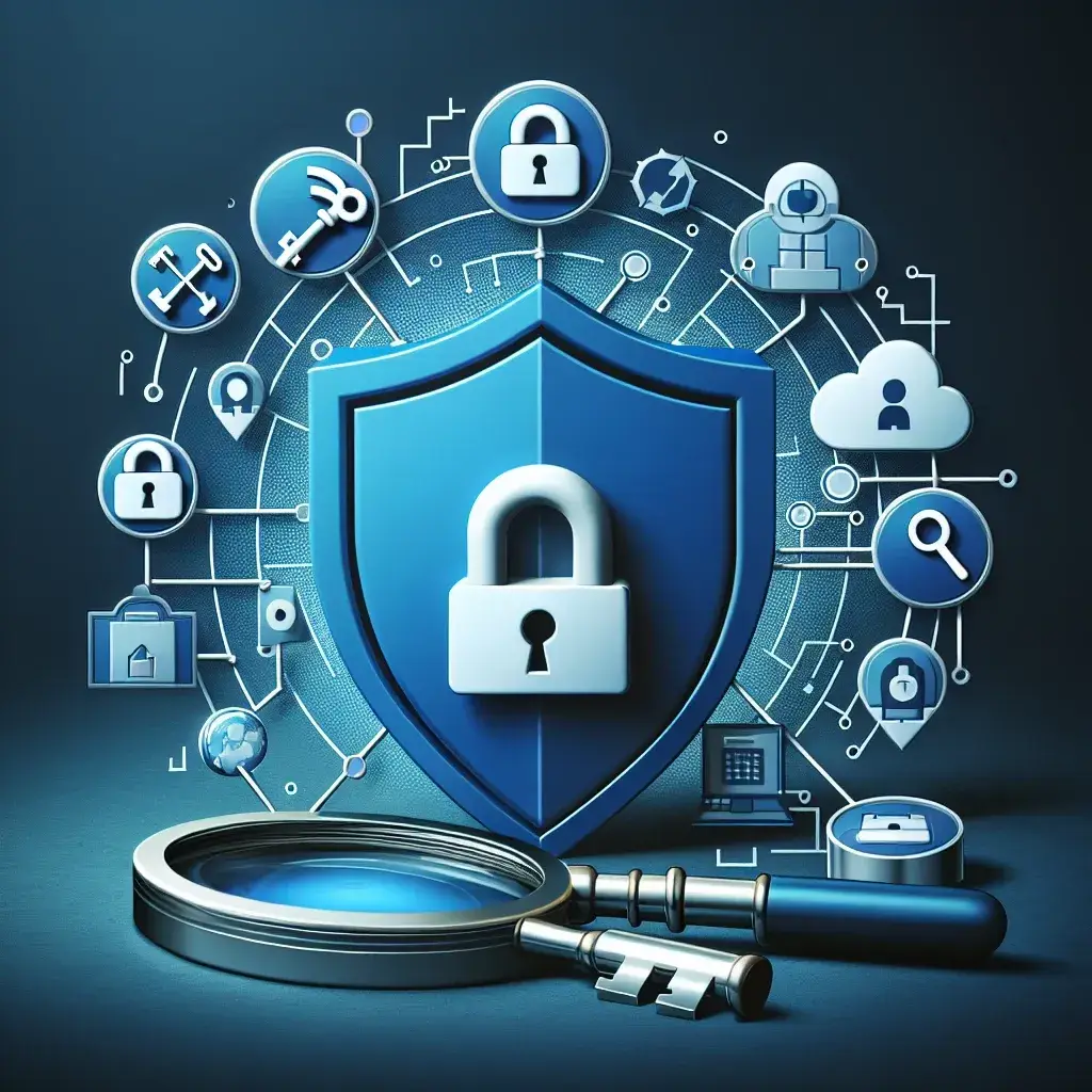 "Ilustração sobre Instagram Anônimo mostrando ícones de privacidade e segurança com um fundo de usuário anônimo, simbolizando a proteção de dados e a exploração de funcionalidades privadas do Instagram."